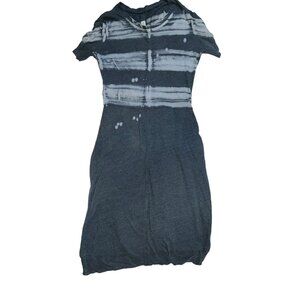 raquel allegra indigo tie dye t-shirt dress 1 S